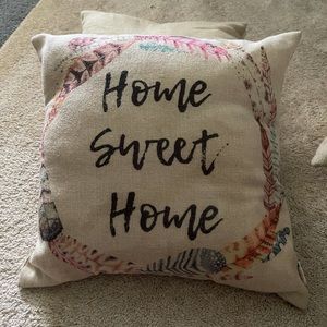 Home sweet home pillow case